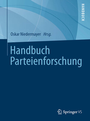 cover image of Handbuch Parteienforschung
